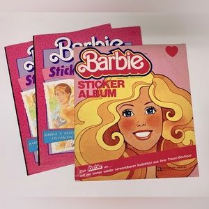 Vintage Barbie sticker albums